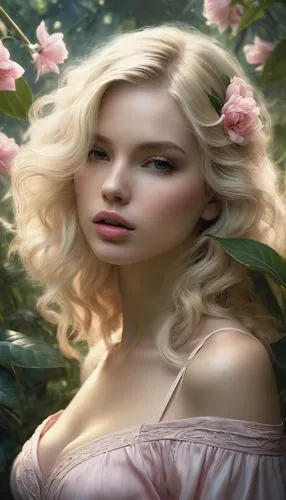 wild roses,wild rose,the blonde in the river,eglantine,camellia,camellia blossom,Conceptual Art,Fantasy,Fantasy 11