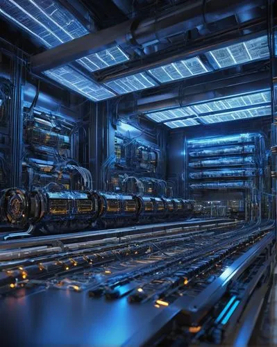 mining facility,engine room,data center,industrial tubes,arktika,heavy water factory,tevatron,turbogenerators,conduits,ptu,industrial plant,industrial hall,refineria,wartsila,supercomputer,spaceship interior,datacenter,industrial,modules,empty factory,Conceptual Art,Fantasy,Fantasy 18