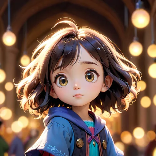 studio ghibli,little girl in wind,child portrait,mystical portrait of a girl,girl portrait,kids illustration,little girl with umbrella,violet evergarden,little girl,luminous,cute cartoon character,laika,fantasy portrait,child girl,agnes,child fairy,cg artwork,digital painting,little girl fairy,little girl with balloons,Anime,Anime,Cartoon