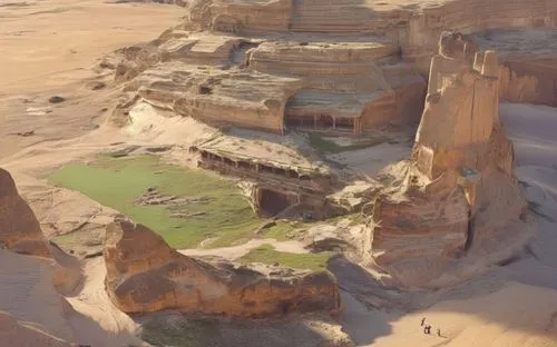 a large group of stone formations in the desert,nabatean,wadi rum,hadhramaut,simbel,wadirum,nabataean