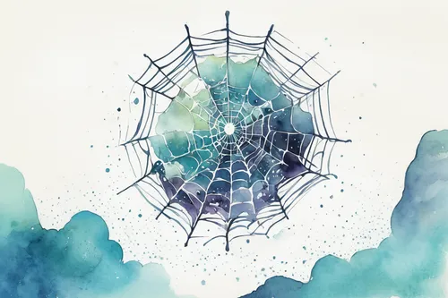 solar quartz,spiderweb,mandala framework,spider web,spider's web,abstract watercolor,tangle-web spider,dreamcatcher,crystalline,ice crystal,cobweb,metatron's cube,flower of life,dream catcher,constellation lyre,jellyfish collage,web,cobwebs,dewdrop,crown chakra,Illustration,Paper based,Paper Based 07