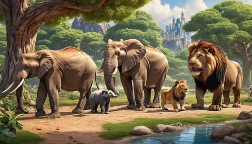 disneynature,cartoon elephants,animal kingdom,mammoths,animal zoo,elephant herd,african elephants,forest animals,tuskers,kion,elephant camp,megafauna,mastodons,narnian,elephants,animal world,scandia animals,woodland animals,zookeeper,zoo,Photography,General,Realistic