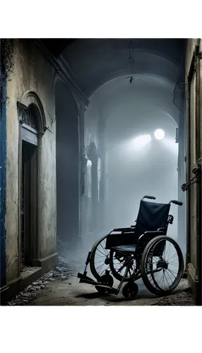 wheelchair,wheelchairs,wheel chair,hospicio,disablement,apocalyptica,quadriplegia,invacare,paralysed,sanitarium,abled,disability,blue pushcart,disables,disabilities,the physically disabled,paralyzed,asylums,asylum,rickshaw,Conceptual Art,Oil color,Oil Color 03