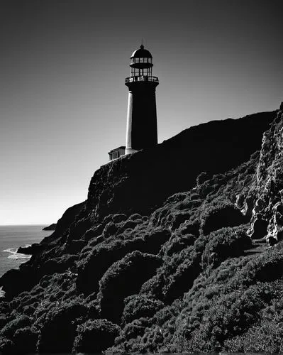 1. Anacapa Architecture,black and white image of a light house by the ocean,petit minou lighthouse,phare,electric lighthouse,light house,lighthouse,ouessant,lighthouses,lightkeeper,point lighthouse to