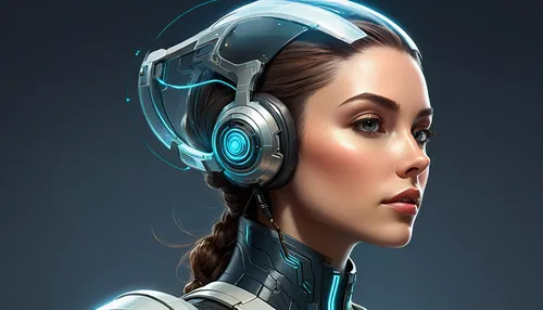 headset,wireless headset,headset profile,cyborg,cybernetics,headsets,bluetooth headset,headphone,sci fiction illustration,headphones,casque,droid,ai,head woman,audio player,robotic,telephone operator,women in technology,music player,industrial robot,Conceptual Art,Daily,Daily 28