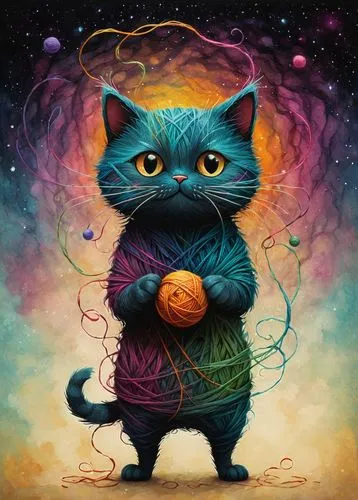 cat vector,cartoon cat,cat warrior,cat,capricorn kitz,the cat,cat portrait,cat image,feline,juggling,cat toy,juggler,animal feline,playing with ball,spirit ball,cat sparrow,breed cat,prism ball,puss,fantasy art,Conceptual Art,Fantasy,Fantasy 03