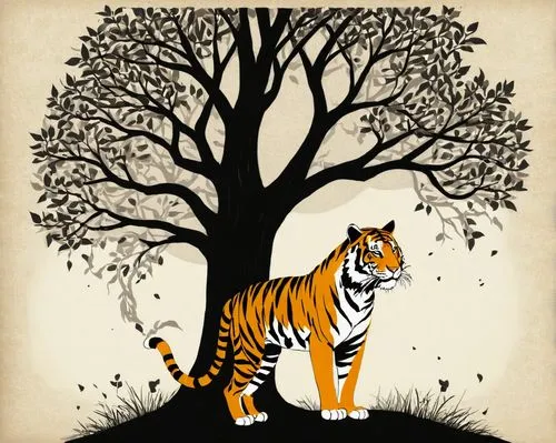 harimau,rimau,tiger,bengal tiger,tigert,tigerstedt,Illustration,Black and White,Black and White 02