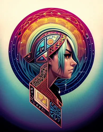 transistor,zodiac sign libra,pharaonic,prism ball,life stage icon,zodiac sign gemini,horoscope libra,growth icon,prismatic,tumblr icon,colorful spiral,astral traveler,ankh,prism,third eye,the zodiac sign pisces,amulet,horoscope pisces,steam icon,edit icon,Calligraphy,Illustration,Psychedelic Illustrations