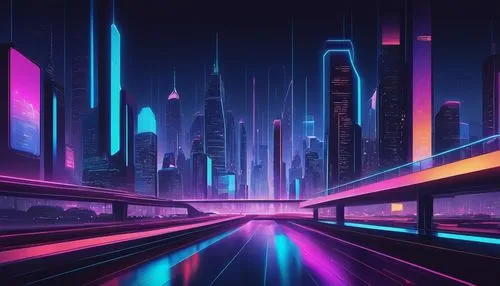 futuristic landscape,cybercity,neon arrows,colorful city,city highway,cityscape,cyberpunk,neon lights,highway lights,cyberscene,polara,night highway,cyberworld,tron,light track,futuristic,superhighways,80's design,synth,fantasy city,Photography,Fashion Photography,Fashion Photography 16