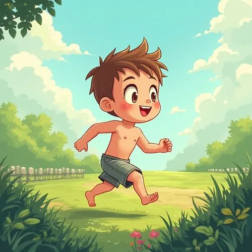 kids illustration,game illustration,running,cartoon video game background,children's background