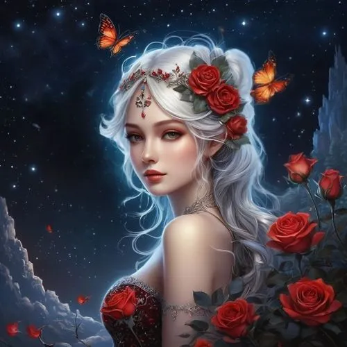 background,white rose snow queen,blue moon rose,fantasy portrait,winter rose,romantic rose,moonflower,fantasy art,scent of roses,rose flower illustration,porcelain rose,sky rose,fantasy picture,rosa '