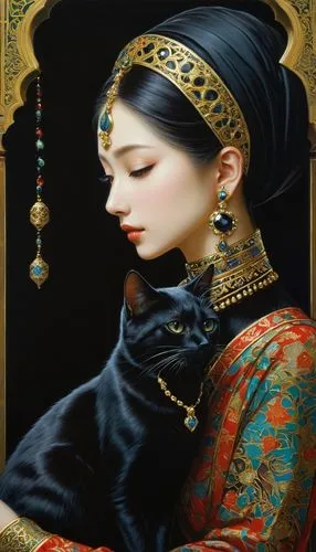 abaya,nihang,oriental princess,orientalist,sheherazade,sabyasachi,Illustration,Realistic Fantasy,Realistic Fantasy 08