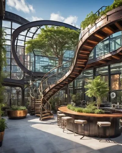 wintergarden,modern office,lofts,garden design sydney,atriums,skybridge,tree house hotel,sky apartment,loft,roof garden,skywalks,skyways,landscape design sydney,ecotopia,hotel w barcelona,penthouses,futuristic architecture,tree top path,climbing garden,sky space concept,Conceptual Art,Fantasy,Fantasy 25