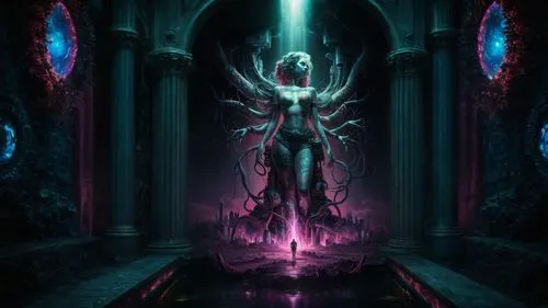 portal,mirror of souls,hall of the fallen,archangel,sepulchre,throne,the throne,aura,light bearer,fantasy picture,end-of-admoria,priestess,nebula guardian,fantasia,shiva,fantasy art,prophet,mezzelune,the archangel,auqarium