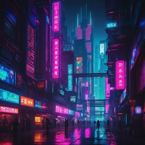 cyberpunk,cybercity,tokyo city,shinjuku,colorful city,tokyo,Conceptual Art,Sci-Fi,Sci-Fi 26