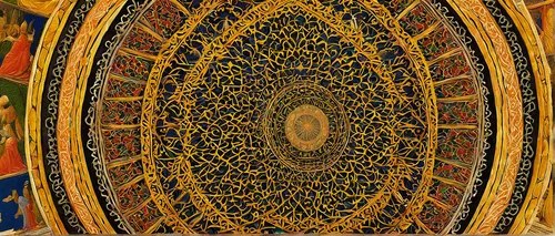 tapestry,khokhloma painting,ceiling,shakyamuni,dome roof,tirumala hamata,mandala,prayer rug,vajrasattva,flying carpet,hall of supreme harmony,rila monastery,the ceiling,murukku,hall roof,kippah,rangoli,patterned wood decoration,somtum,stage curtain,Art,Classical Oil Painting,Classical Oil Painting 19