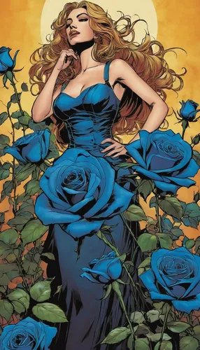 rosa ' amber cover,blue rose,blue moon rose,jessamine,aphrodite,the sleeping rose,secret garden of venus,rosebushes,sun roses,way of the roses,with roses,blue hydrangea,morning glories,blue rose near rail,roses,rosa 'the fairy,celtic woman,blue enchantress,sky rose,mystique,Illustration,American Style,American Style 08