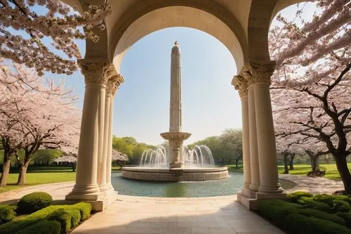 world war ii memorial,fair park cherry blossoms,beneficence,world war i memorial,three centered arch,angel's trumpets,trocadero,wwii memorial,garden of the fountain,marine corps memorial,villanova,fountain of friendship of peoples,bomarc,decorative fountains,minar,lincoln monument,archly,k13 submarine memorial park,amirkabir,abraham lincoln monument,Photography,General,Cinematic