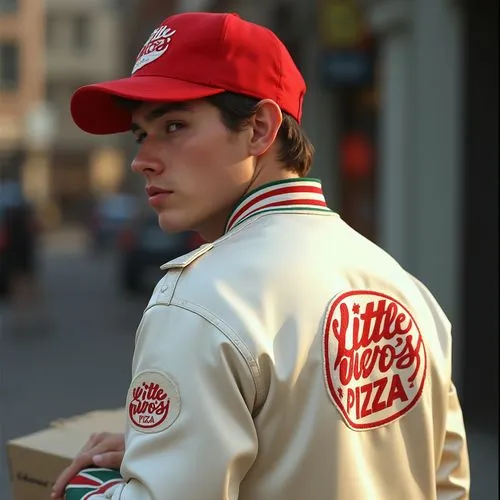 deliveryman,pizza supplier,delivery man,raimi,mazzello,pizza service,Photography,General,Realistic