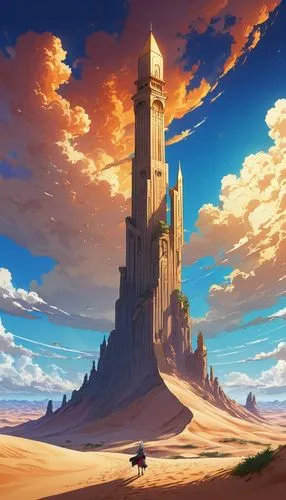 knight's castle,fantasy landscape,citadels,thatgamecompany,dune landscape,ancient city,dune sea,semidesert,dune,ordos,summit castle,gold castle,fantasia,sylvania,citadel,sossusvlei,alfheim,fantasy world,castletroy,fantasy city,Illustration,Japanese style,Japanese Style 03