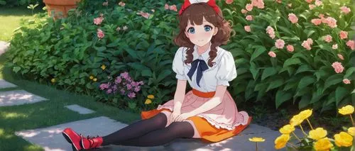 girl in flowers,girl in the garden,mikuru asahina,in the garden,anime 3d,seerose,yui hirasawa k-on,girl picking flowers,garden bench,flower garden,flower bed,azuki bean,summer flower,beautiful girl with flowers,flowerbed,anime japanese clothing,euphonium,holding flowers,mako,may flowers,Photography,Black and white photography,Black and White Photography 12