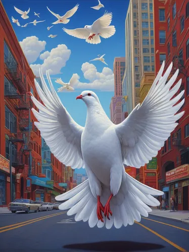 dove of peace,doves of peace,peace dove,white pigeon,white pigeons,white dove,city pigeon,white bird,bird painting,seagull,silver seagull,pigeons and doves,doves and pigeons,seagulls flock,pigeon flying,seagull flying,birds of chicago,white eagle,white grey pigeon,pigeon flight,Illustration,Retro,Retro 16