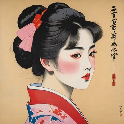 geiko,uemura,maiko,geisha girl,geisha,geishas,Art,Artistic Painting,Artistic Painting 40