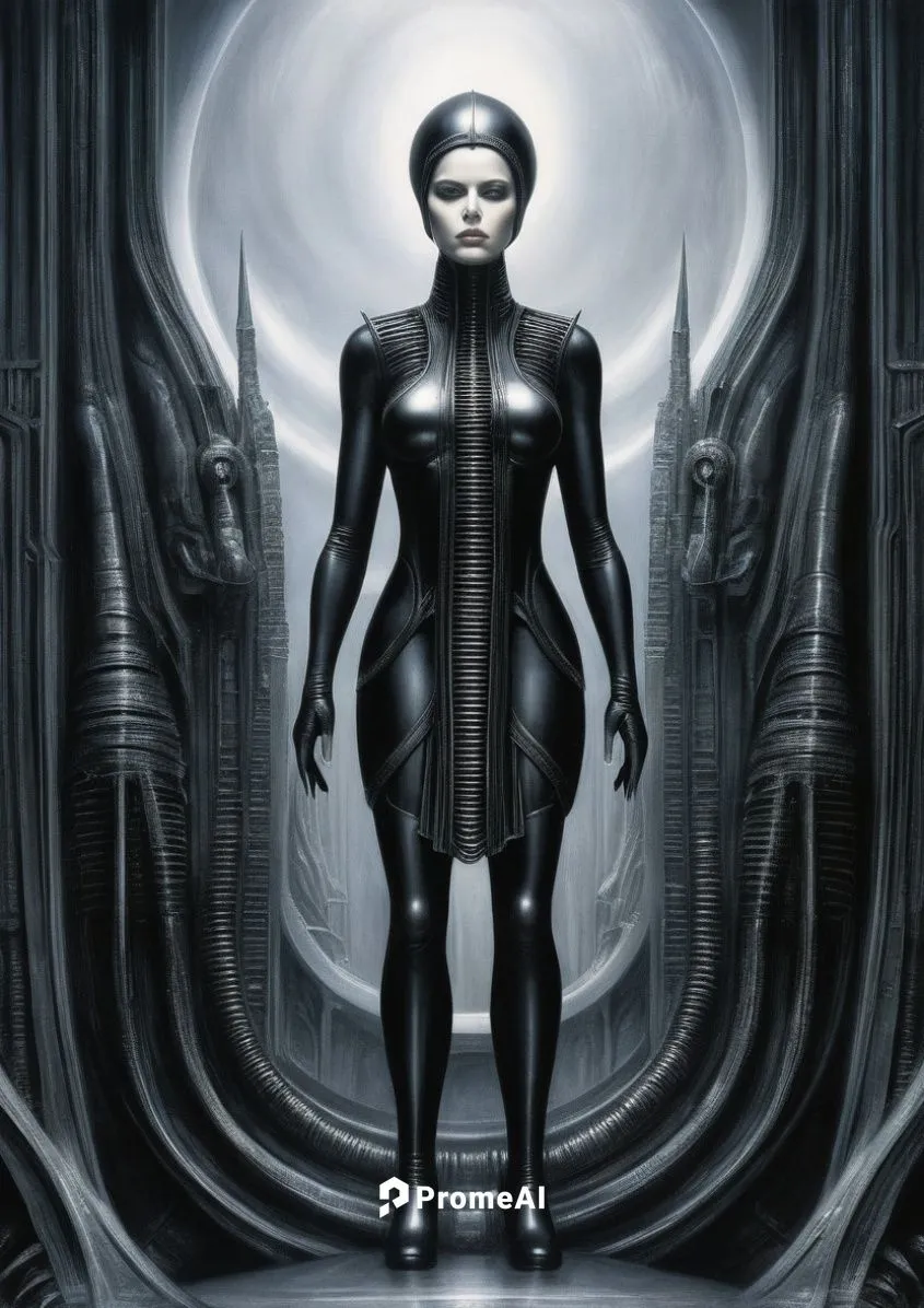 giger,argost,biomechanical,transhuman,promethean,prometheus,transhumanism,humanoid,cybernetic,cybernetically,gynoid,cylons,positronic,cybernetics,lifeforms,sci fiction illustration,cylon,hurlant,capri