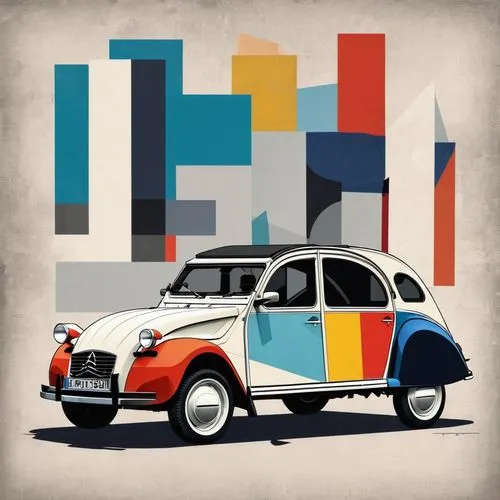 2cv,citroen 2cv,fiat 500 giardiniera,cinquecento,fiat 500,fiat500,fiat 518,citroën ami,fiat 501,city car,citroën acadiane,abstract retro,fiat cinquecento,matchbox car,e-car in a vintage look,renault 4cv,fiat 600,renault 4,wpap,citroën,Art,Artistic Painting,Artistic Painting 46