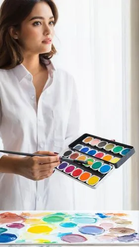 color picker,painting technique,meticulous painting,table artist,fabric painting,color table,paint boxes,watercolor women accessory,glass painting,color mixing,tablets consumer,flat panel display,flow