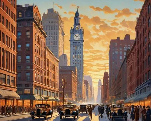 schuiten,hildebrandt,schuitema,city scape,cityscapes,selznick,david bates,bechtler,queler,calcutta,new york,wall street,manhattan,newyork,woolworth,world digital painting,bachrach,delvaux,waksman,havemeyer,Illustration,Realistic Fantasy,Realistic Fantasy 21