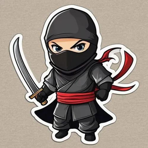 shinobi,ninjas,kunai,ninja,ronin,kenshi,Unique,Design,Sticker