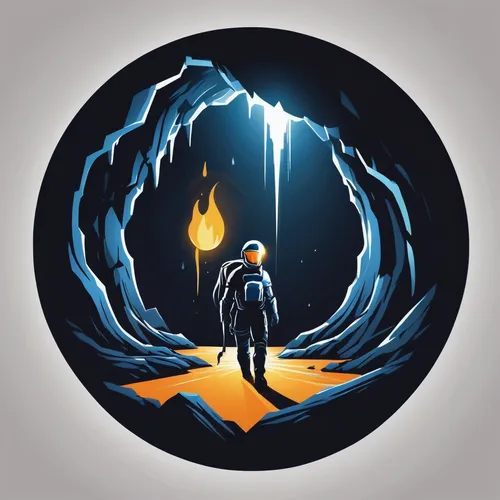 life stage icon,lava tube,steam icon,sci fiction illustration,witch's hat icon,growth icon,spotify icon,vector illustration,meteor,stratovolcano,astronomer,vector art,astronaut,volcano,miner,ethereum icon,soundcloud icon,crypto mining,vector graphic,game illustration,Unique,Design,Logo Design