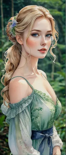 jessamine,fairy tale character,the blonde in the river,fae,faery,faerie,fantasy portrait,celtic woman,rapunzel,fantasy art,rosa 'the fairy,fantasy woman,celtic queen,children's fairy tale,girl in the garden,fairytale characters,jane austen,fantasy picture,elven,elven flower