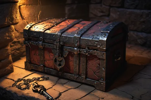 treasure chest,collected game assets,attache case,leather suitcase,old suitcase,music chest,courier box,toolbox,pirate treasure,baggage,wooden box,steamer trunk,card box,wooden barrel,carrying case,storage-jar,luggage,suitcase,wine barrel,3d render,Conceptual Art,Oil color,Oil Color 21