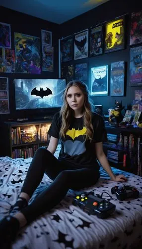 bat,batman,sega genesis,comicbook,wu,game room,superhero background,comic book,gamer zone,bats,gamer,gamestop,ps4,ps3,bedroom,veronica,halloween poster,boy's room picture,comic books,great room,Illustration,Realistic Fantasy,Realistic Fantasy 17