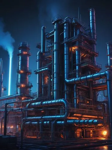 refineries,refinery,oil refinery,industrial landscape,chemical plant,refiners,industrial plant,refineria,petrochemical,heavy water factory,petrochemicals,biorefineries,combined heat and power plant,industrie,biorefinery,industrial tubes,gasification,syngas,industries,industrielles,Art,Classical Oil Painting,Classical Oil Painting 22