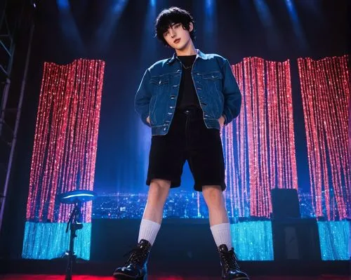 shouta,blue shoes,leg,kai,ren,long legs,thighs,scene lighting,songpyeon,daddy longlegs,denim skirt,solo entertainer,jeon,legs,cassiopeia a,denim jeans,denim background,thigh,guk,teal blue asia,Photography,Documentary Photography,Documentary Photography 38