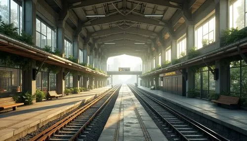 abandoned train station,railroad station,train station,trainshed,the train station,railroad,train platform,train station passage,elevated railway,railway,railworks,hbf,carreau,rail way,tramways,railway rails,train track,railtrack,hankyu,tracks,Photography,General,Realistic