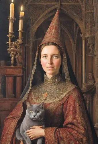 cathair,portrait of christi,katzen,ermengarde,catterson,memling