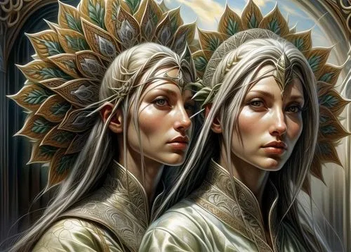 mirror image,priestesses,galadriel,mirror of souls,canonesses,mirror reflection