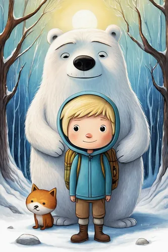 icebear,ice bear,white bear,nordic bear,winter animals,polar bear children,aurora polar,polar,kids illustration,little bear,polar aurora,polar bear,eskimo,cute bear,bear guardian,cute cartoon image,bear,boy and dog,elsa,snow scene,Conceptual Art,Daily,Daily 34