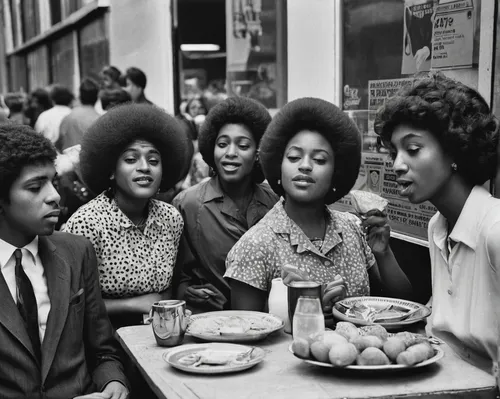 Discover the funniest lunchtime memes to lighten up your mood,afro american girls,beautiful african american women,afro american,afro-american,afroamerican,black women,black models,60s,women at cafe,1