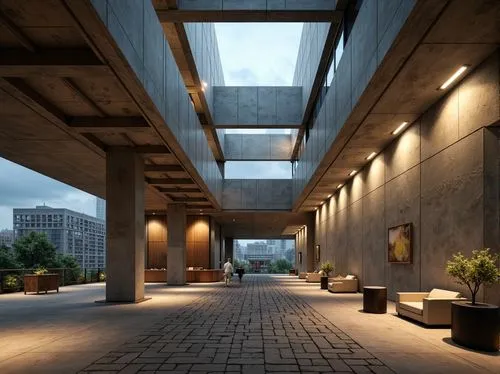 concrete ceiling,underpasses,concrete slabs,associati,breezeway,amanresorts,penthouses,chipperfield,exposed concrete,corten steel,walkway,cantilevered,skybridge,underpass,daylighting,concrete construction,archidaily,skyways,3d rendering,adjaye