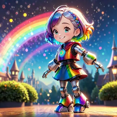 rainbow pencil background,rainbow background,rainbow unicorn,rainbow and stars,prism,fairy galaxy,raimbow,prism ball,show off aurora,rainbow rabbit,prismatic,cg artwork,rainbow,unicorn and rainbow,3d fantasy,rainbow colors,scandia gnome,child fairy,magical,rainbow tags,Anime,Anime,Cartoon