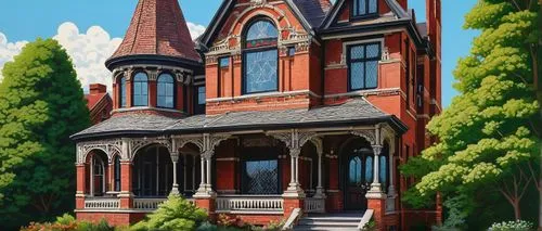 victorian house,brownstones,old victorian,victorian,brownstone,rowhouses,rowhouse,mansard,victoriana,houses clipart,two story house,maplecroft,house painting,red brick,italianate,victorian style,old town house,apartment house,townhome,driehaus,Conceptual Art,Daily,Daily 29