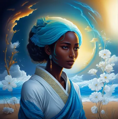 kemet,tahoua,nubian,oshun,teferi,allura,Illustration,Realistic Fantasy,Realistic Fantasy 25