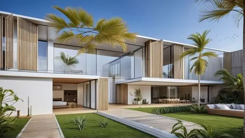 dunes house,tropical house,modern house,modern architecture,smart house,landscape design sydney,landscape designers sydney,palm fronds,garden design sydney,holiday villa,3d rendering,coconut palms,eco