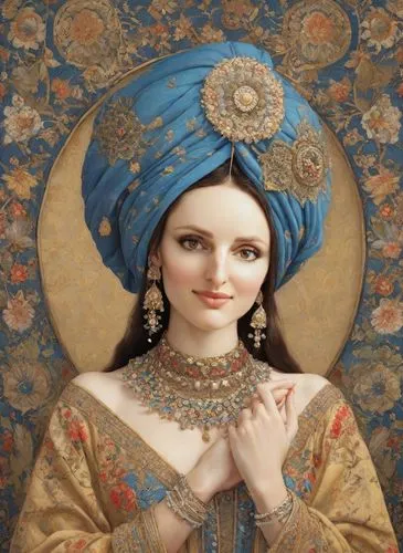 orientalist,turban,radharani,melozzo,rem in arabian nights,safronov