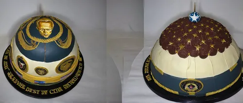 Commander-in-Chief Ball Cake,matrioshka,soldier's helmet,pickelhaube,motorcycle fairing,motorcycle helmet,painting easter egg,kokoshnik,equestrian helmet,easter egg sorbian,helmet plate,heraldic shiel